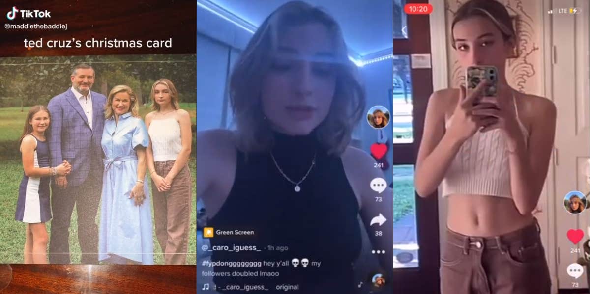 Caroline Cruz, Ted Cruz's daughter, on TikTok