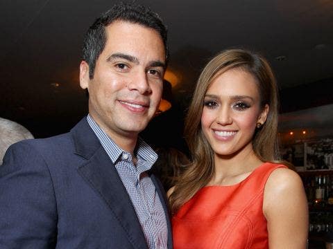 Cash Warren and Jessica Alba