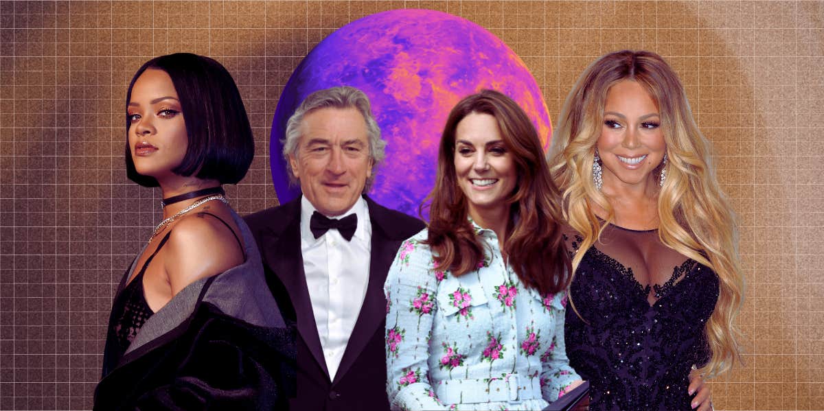 rihanna, robert de niro, kate middleton and mariah carey