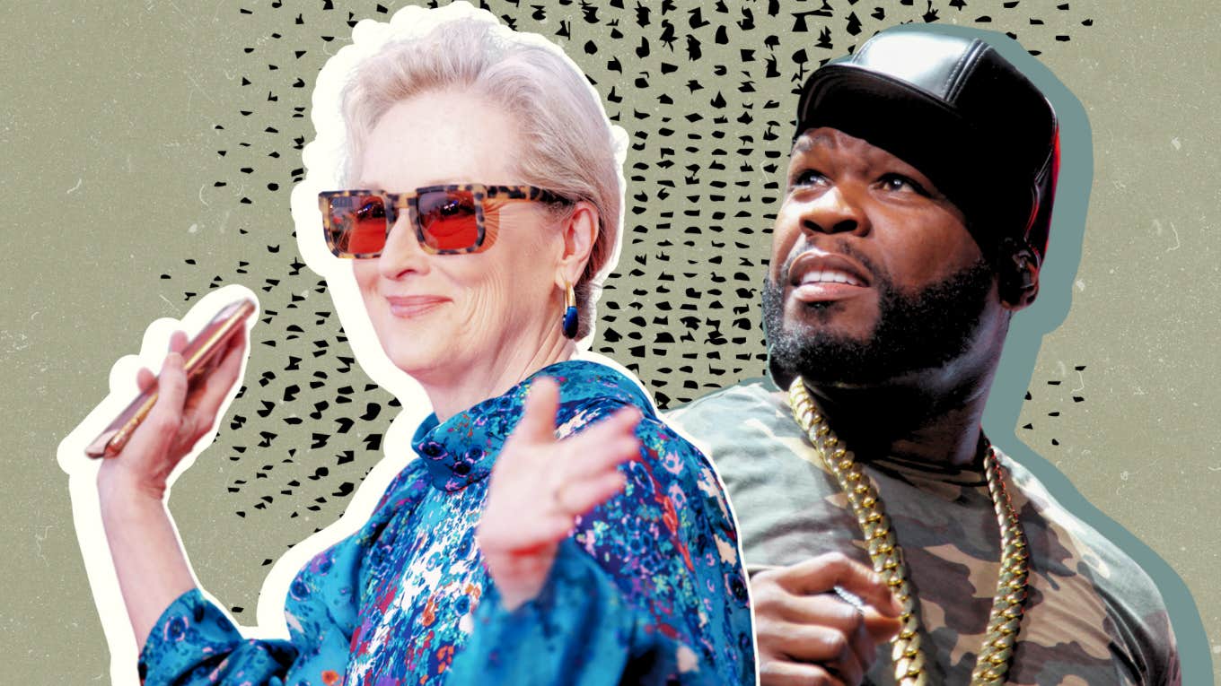 Celebs You'll Never Believe Are Friends In Real Life Meryl Streep and 50 cent