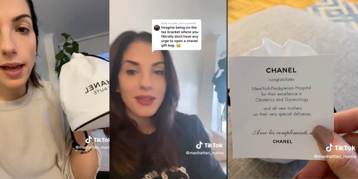 Woman Who Gave Birth On Upper East Side Shows Off The Hospital's Chanel 'Goodie  Bag' For New Moms