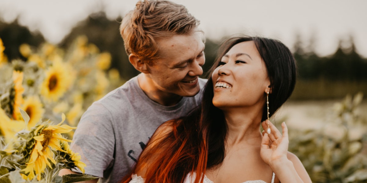 To The Guy Who Changed Everything I Knew About Love man and woman in flower field
