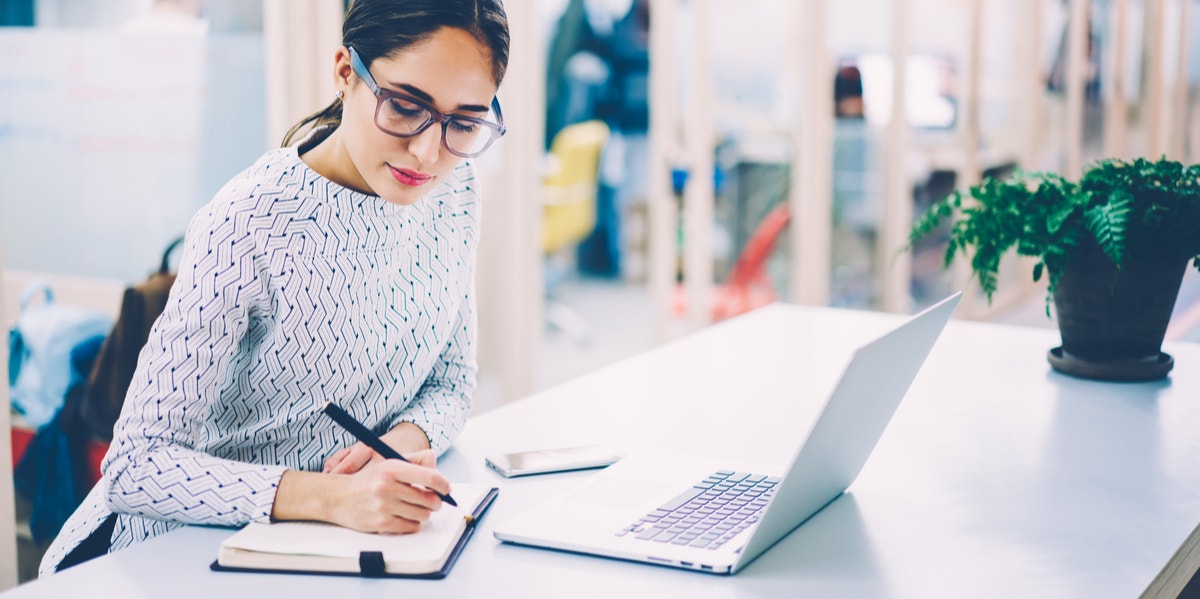 woman working