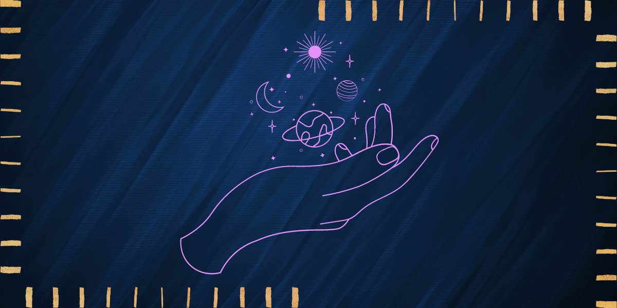 How To Find Your Chart Ruler & How It Affects You hand holding planets