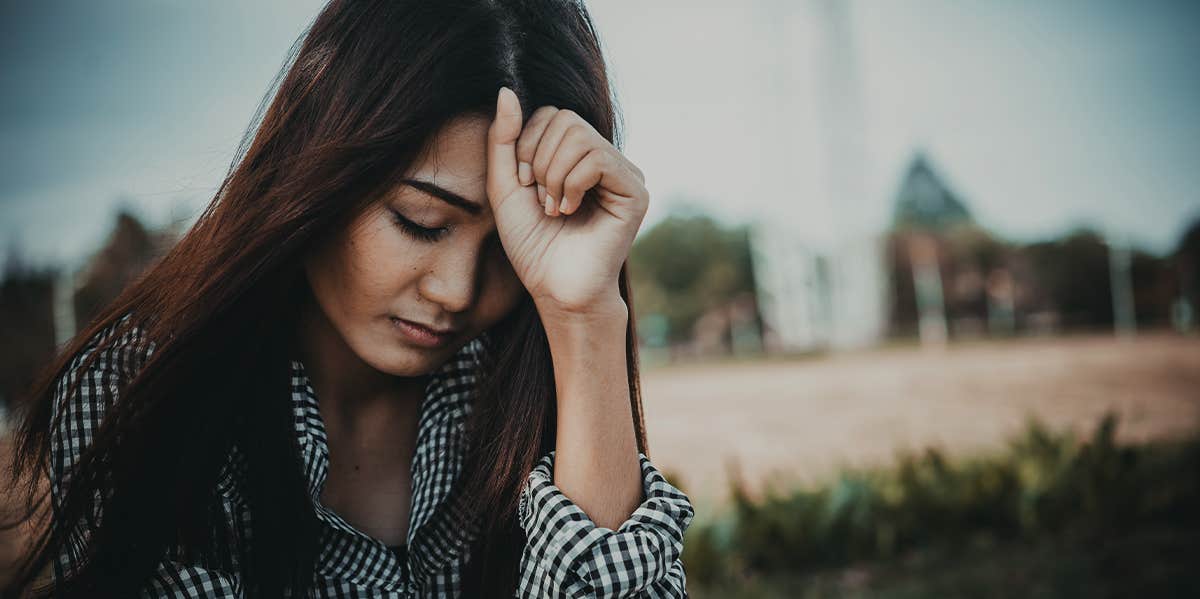 Cheated On? Science Says It's Probably Going To Happen Again heartbroken woman