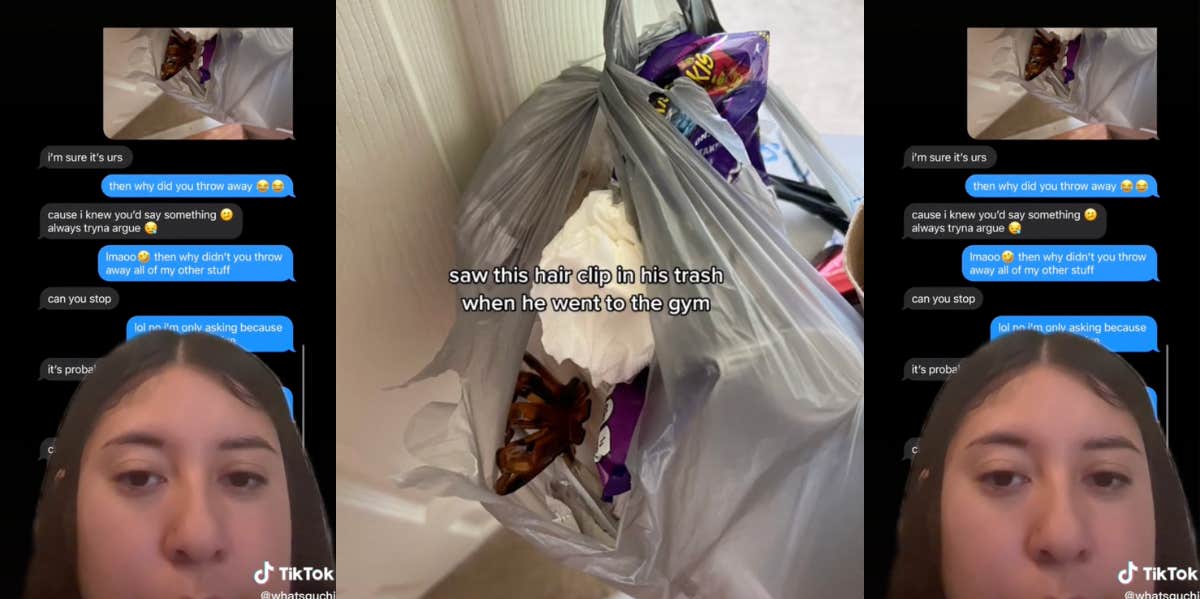 Woman Says She Caught Boyfriend Cheating After Noticing 'Clue' In His Trash