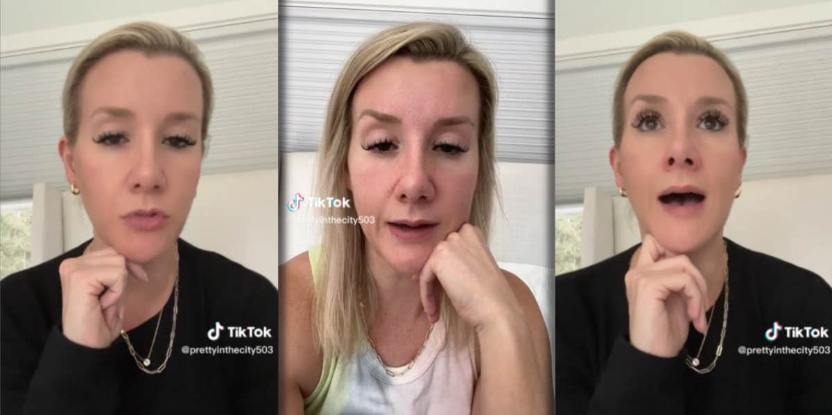 Woman talking about husband's affair TikTok