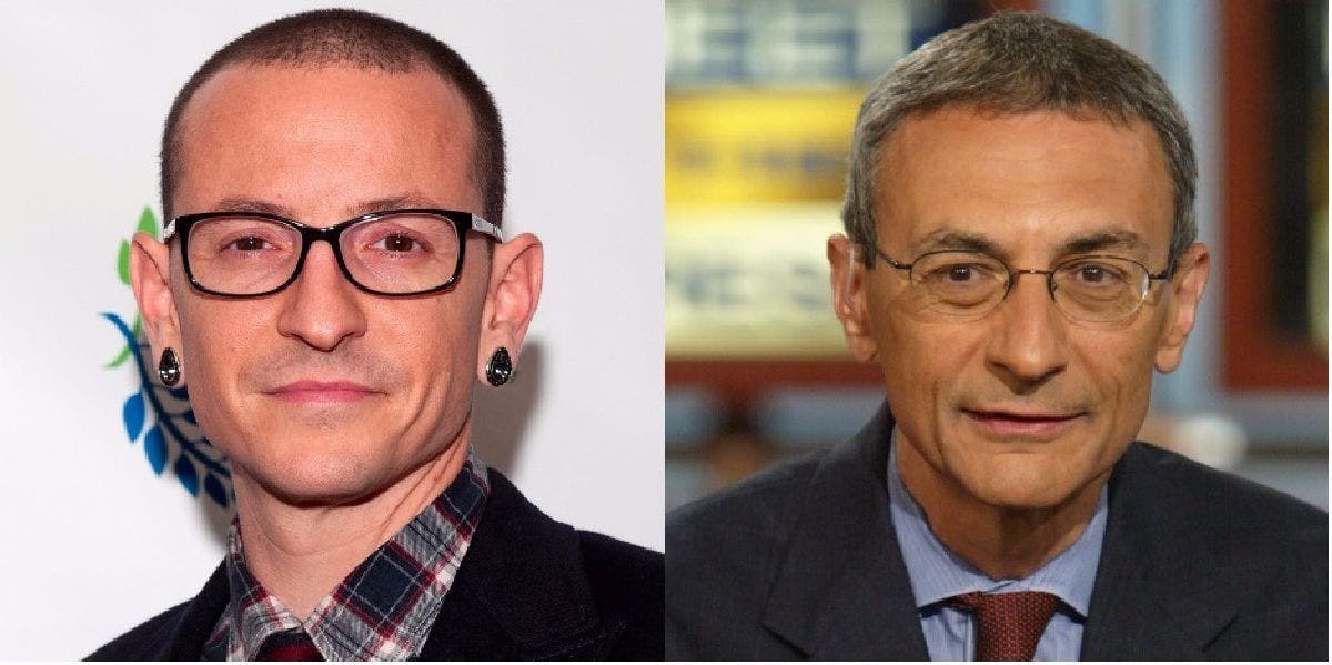 Chester Bennington and John Podesta