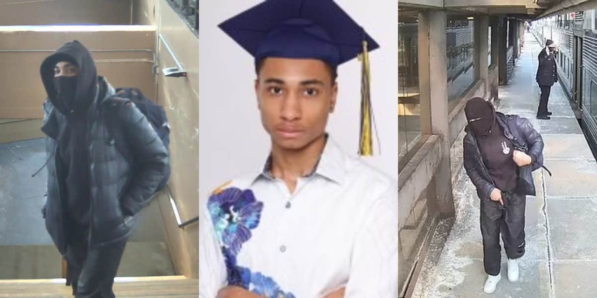 Mom Recognizes Son As Suspect In Armed Train Robbery And Turns Him In Zion Brown security camera footage