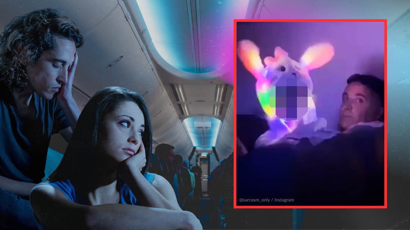 Kid's Strobe Light Costume On An Overnight Flight Sparks Backlash Against Parents screenshot of kid's strobe light costume on an overnight flight