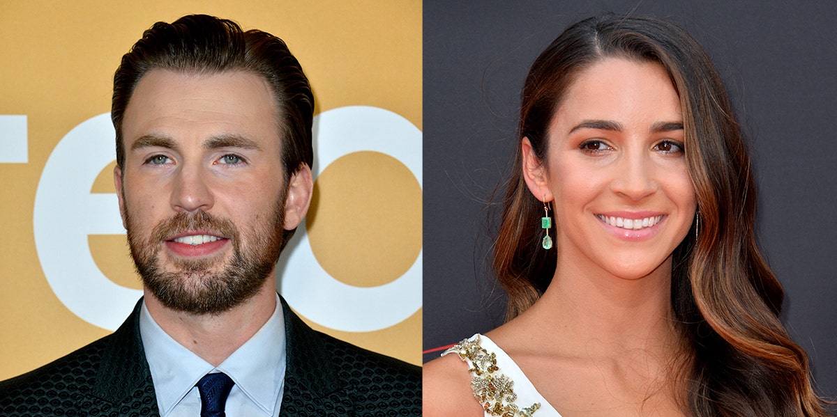 Chris Evans and Aly Raisman