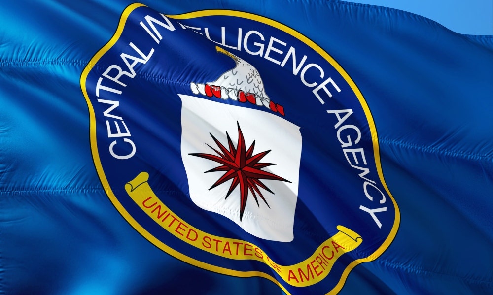 CIA flag waving