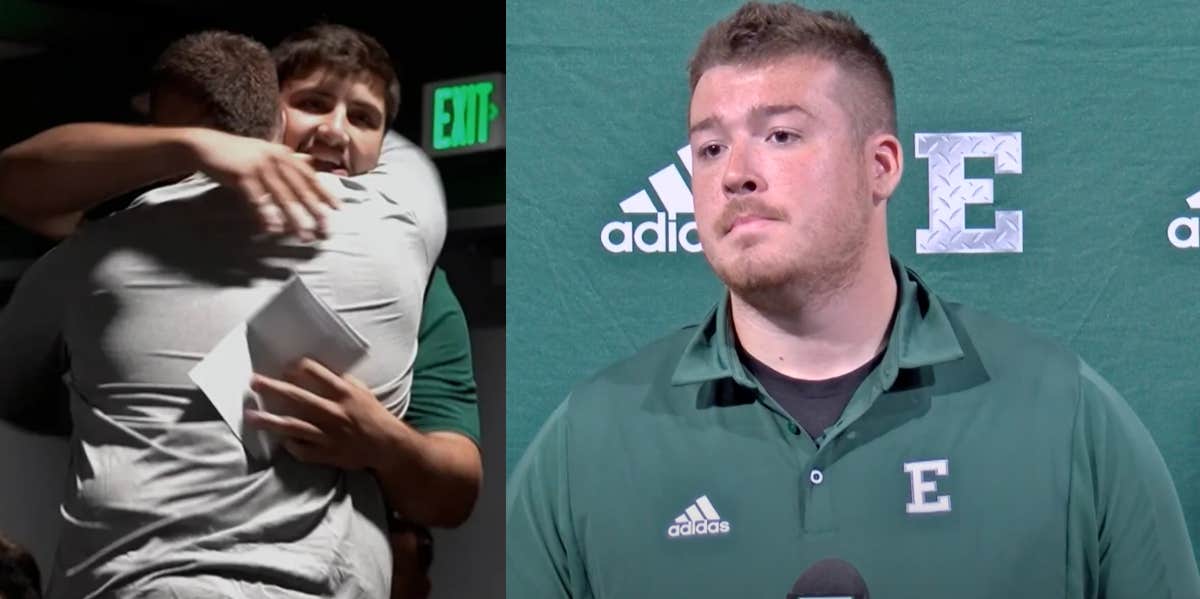 College Football Player Gives Teammate His Scholarship After Realizing He Has To Sell His Plasma To Afford School Zack Conti, Brian Dooley