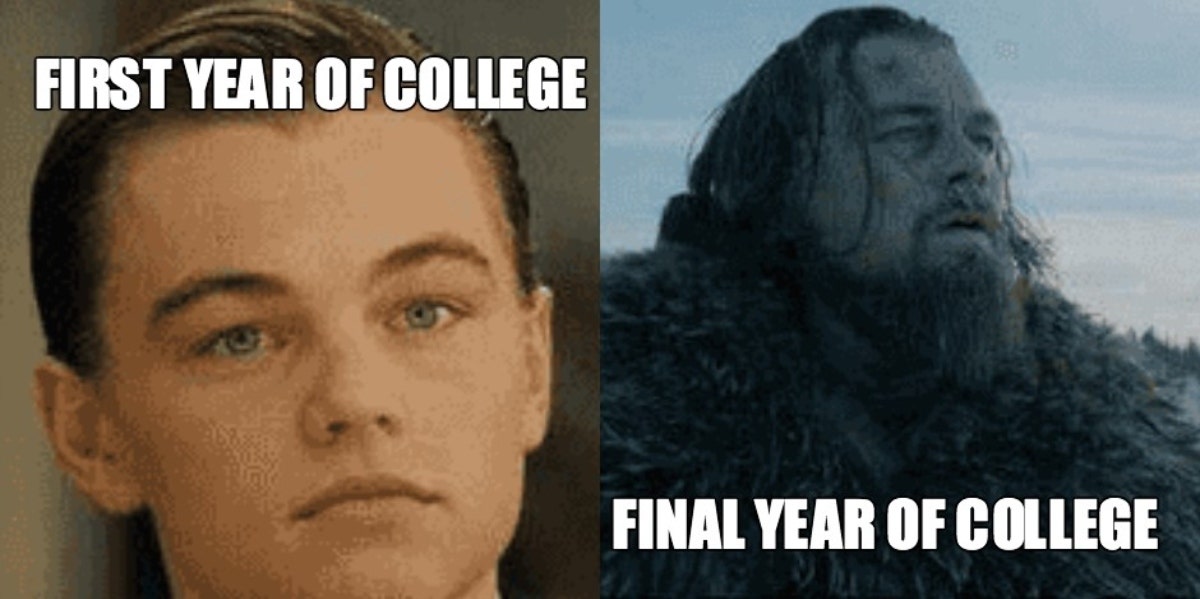 leonardo dicaprio college meme