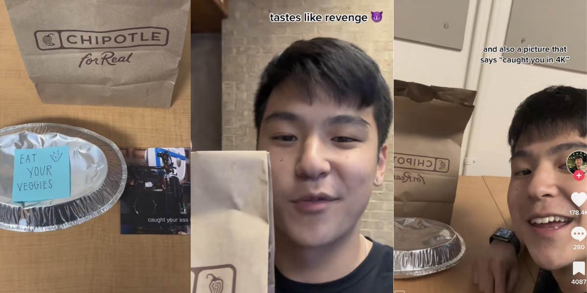 College Student Shares The Hilarious Way He Got 'Revenge' On Person Stealing His Food Deliveries College student, food delivery, prank