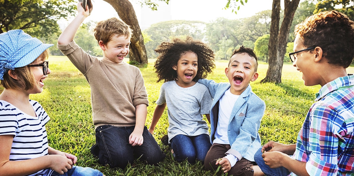 kids gathering together