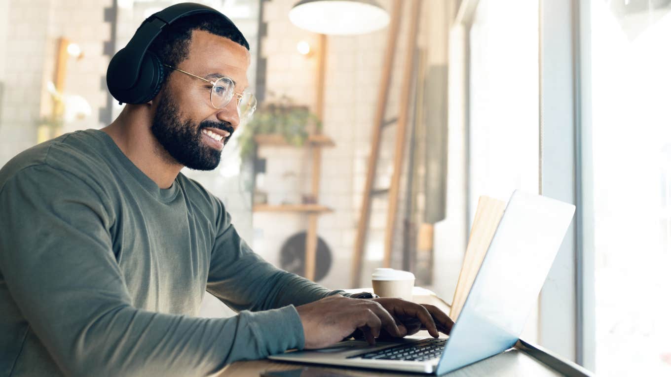 Computer Company Says Fully Remote Workers Are Not Eligible For Promotions Remote worker on his laptop.
