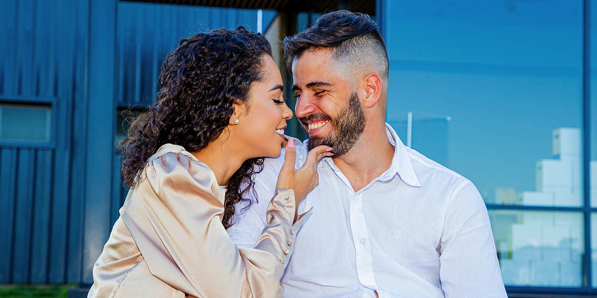 smiling couple