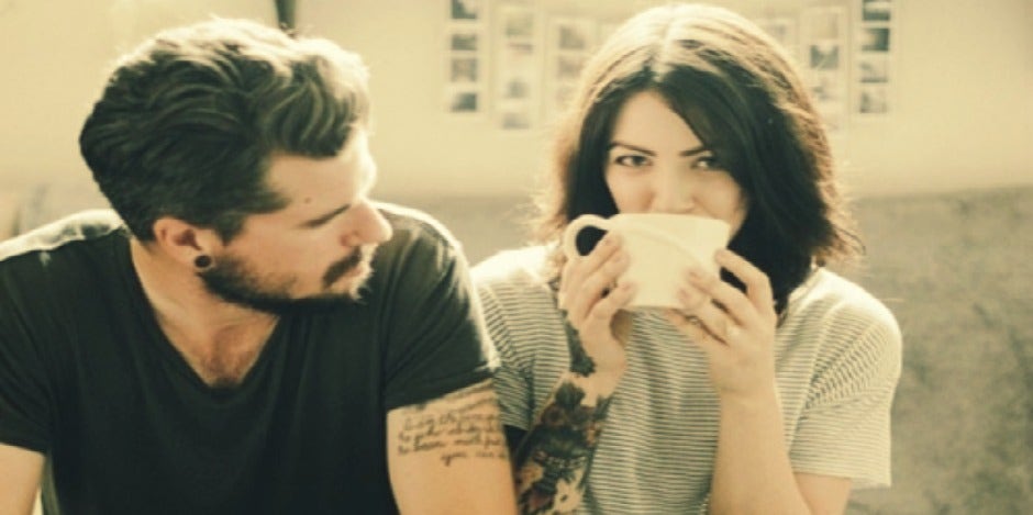 couple drinking coffee