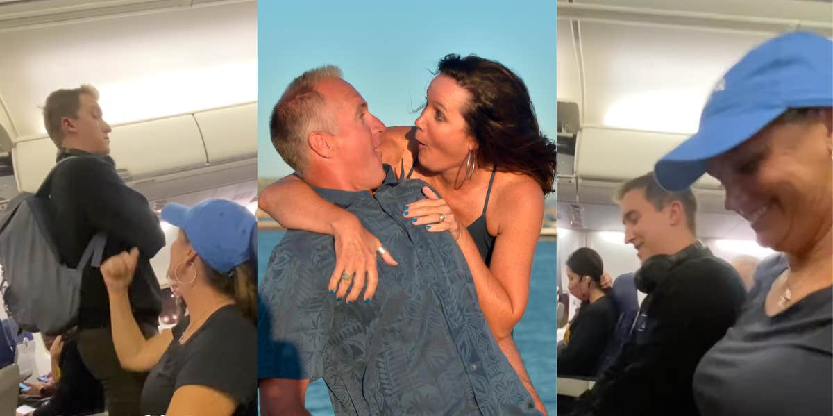 Couple on a Southwest flight
