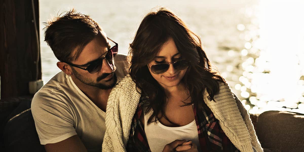 couple on dock