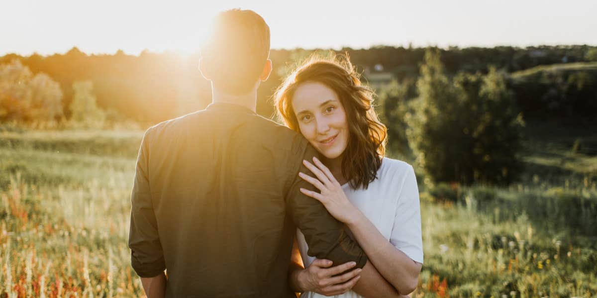 couple in sunset