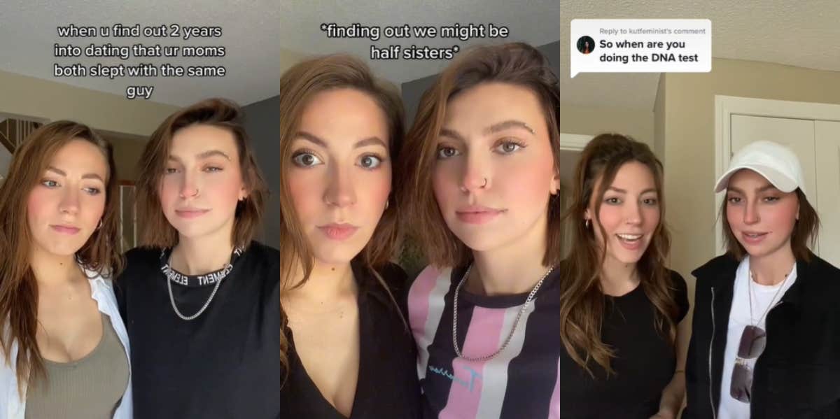 TikToker Couple Share They Might Be Half-Siblings After Finding Out Their Mothers Slept With The Same Man couple reveals they might be half-siblings