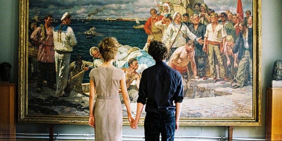 couple at the museum couple at the museum