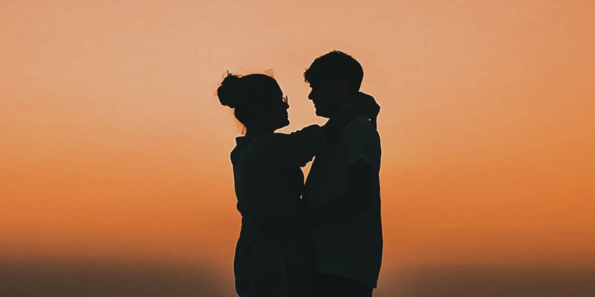 A couple in the sunset