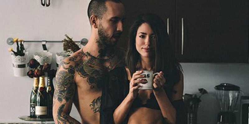 couple with tattoos
