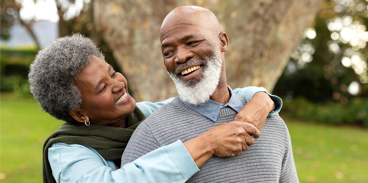 happy older married couple