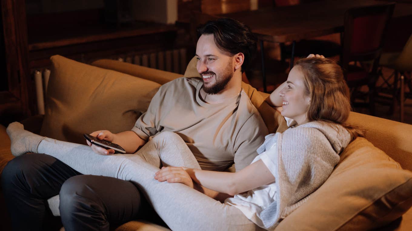 couple on a couch together