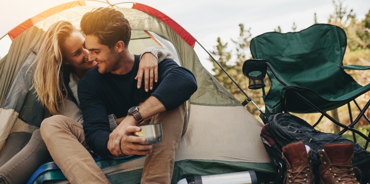 couple in tent