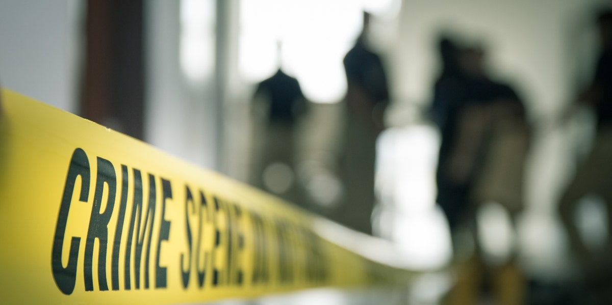 Father Kills 3 Daughter And Chaperone During Supervised Church Visit crime scene tape