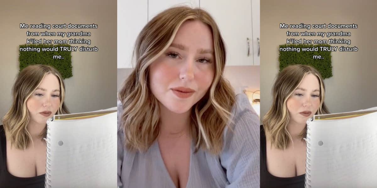True Crime TikToker Learns Her Grandmother Killed Her Great-Grandmother Crime With Kourt TikTok
