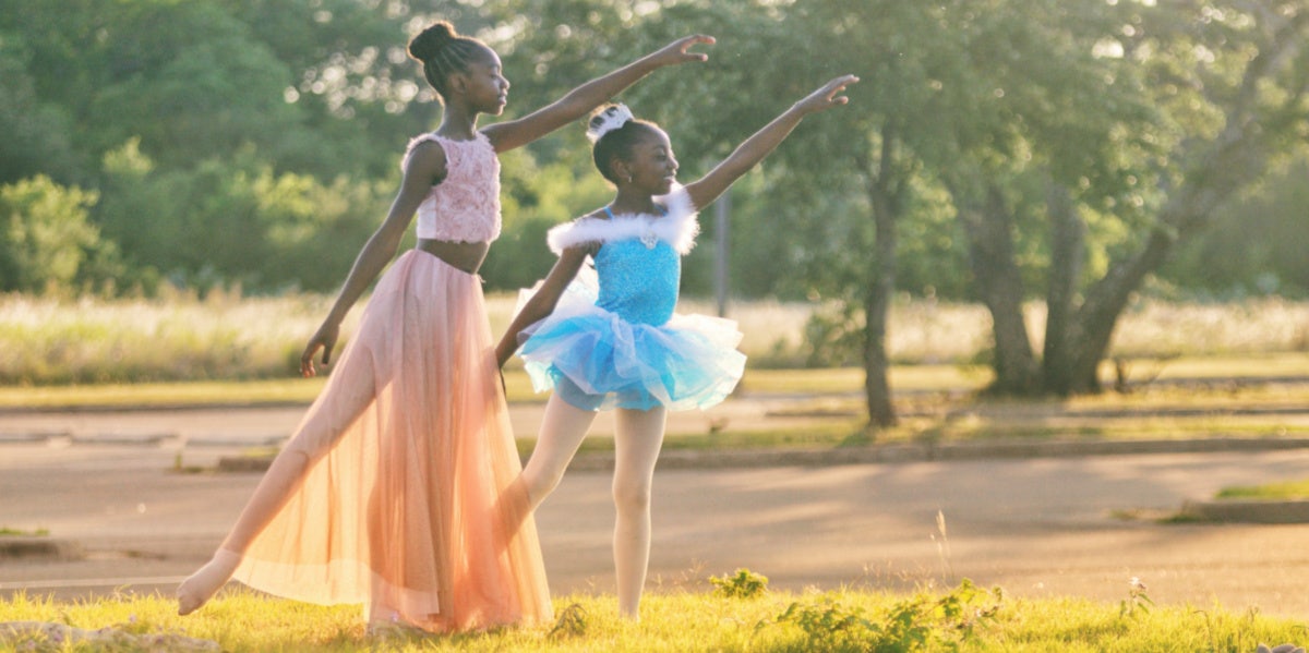 little girls dancing ballerinas
