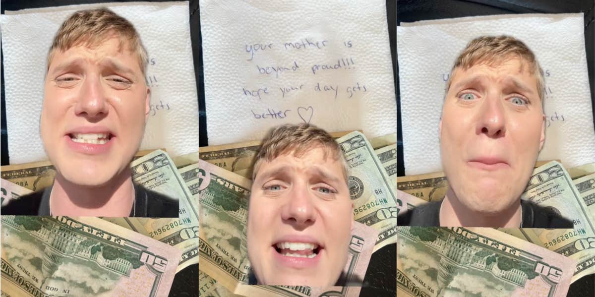Customer Leaves Server A Sweet Note & A Generous Tip After He Lied To Them About A Personal Tragedy So They Wouldn't Blame Him For Messing Up Their Order Dean Redmond explains when he lied to a customer to get a large tip.