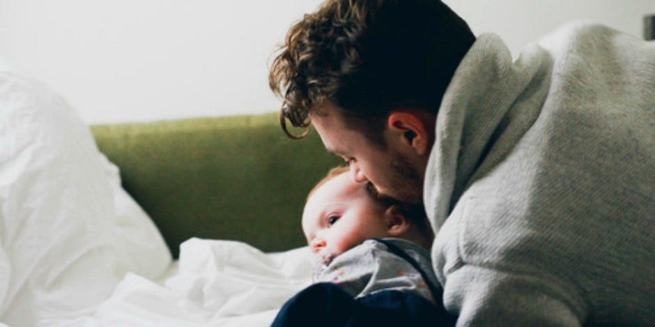 dad and baby dad and baby