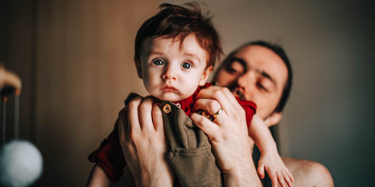 Dad and baby