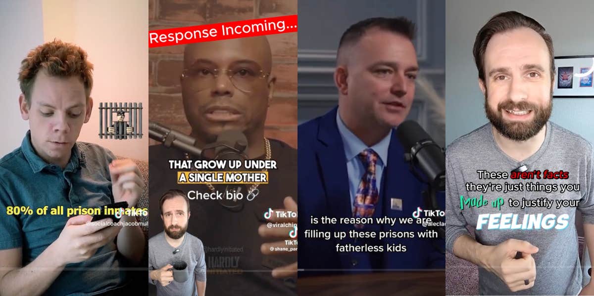 Dad Refutes Claim Kids Raised By Single Mothers End Up In Jail dad from tiktok refuting the claim that kids raised by single mothers end up in jail