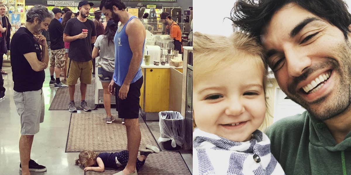 Justin Baldoni, father, toddler, tantrum