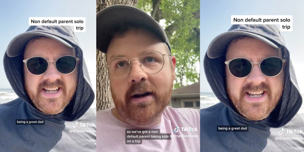 Dad Takes Kids On Solo Beach Outing & Claims 'If You Look Clueless Enough, Other Better Parents Will Step In And Help' Justin Kellough on TikTok