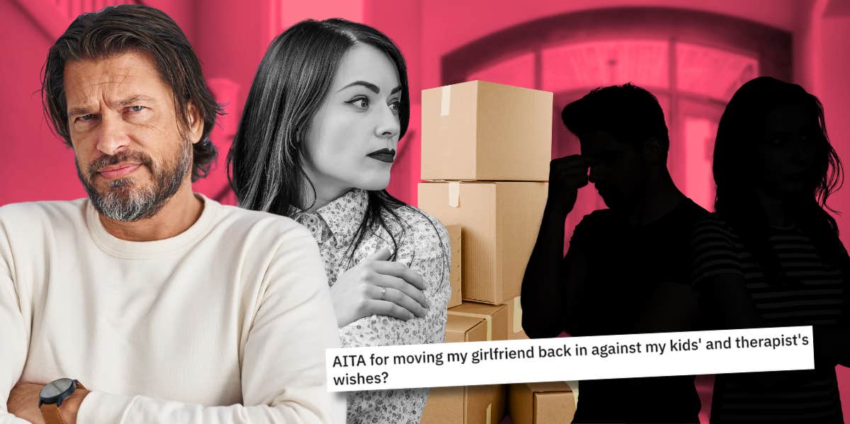 Dad Is Moving His Girlfriend In Against His Kids' Wishes Since She's 'Never Physically Threatened' Them kids and woman upset because dad is moving his girlfriend in against his kids' wishes