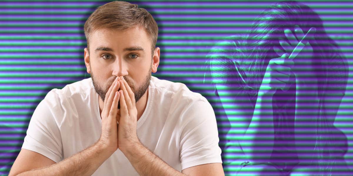 Man Gets Wife Pregnant After Lying About Not Being Able To Have Kids Worried dad and distraught wife with pregnancy test