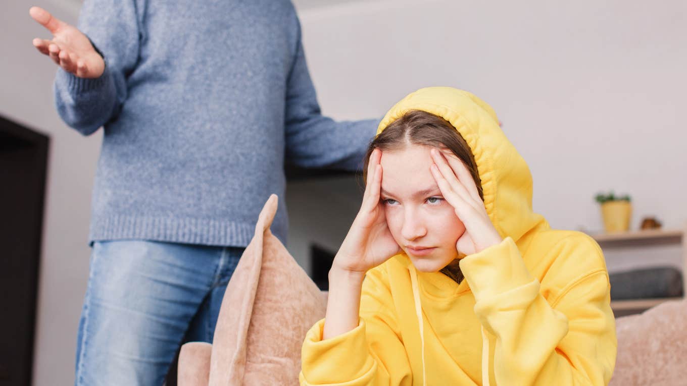 dad and daughter arguing