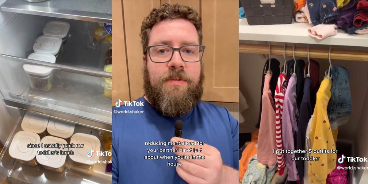 TikTok Dad splits chores evenly 