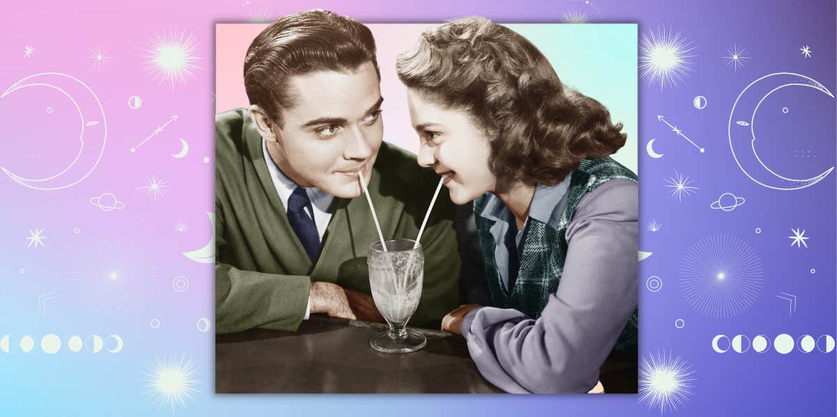 An Astrologer And ChatGPT Determine The Best Date Ideas For Each Zodiac Sign retro couple on a date