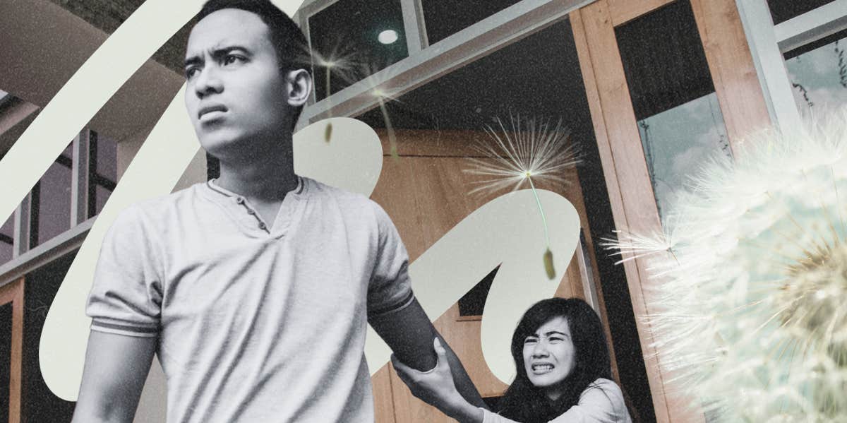 6 Behaviors Guaranteed To Immediately Scare A Man Away Man leaving woman