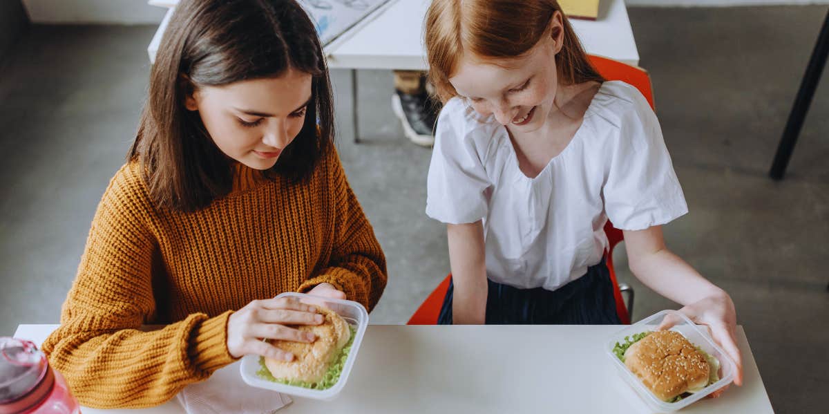 daughter wants to help classmate with no lunch at school