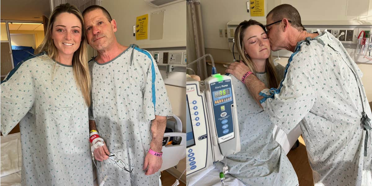 John and Delayne share a heartwarming moment post-op